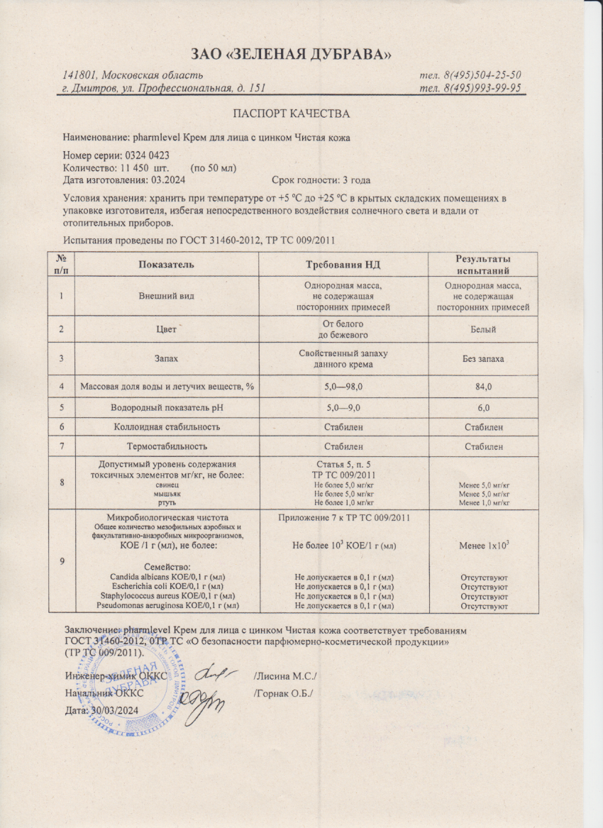 Паспорт №032024